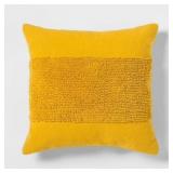 MODERN TUFTED SQUARE THROW PILLOW SUMMER WHEAT - P
