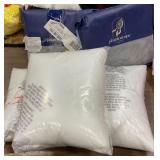 1 LOT OF 3-THROW PILLOW/ 2- PILLOW COVER