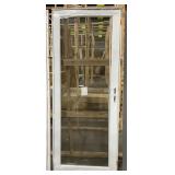 33 IN X 80 IN FULL VIEW GLASS STORM DOOR WITH SCRE