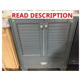 29W X 20D X 34H GREY BLUE UNFINSHED CABINET