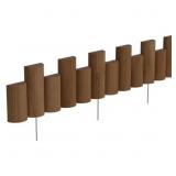 1 LOT (2) 3 FT. WOODEN HALF-LOG LANDSCAPE EDGING