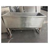 47" L X 21" W X 33" H STAINLESS STEEL TUB SINK