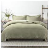 PERFORMANCE SAGE TWIN 3-PIECE DUVET COVER SET