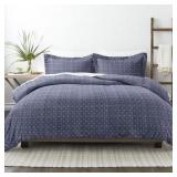 POLKA DOT PATTERNED PERFORMANCE NAVY KING 3-PIECE