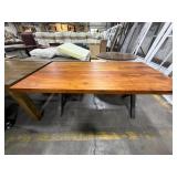 70IN W X 36IN D RECTANGULAR WOODEN DINING TABLE