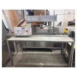 60" L X 30" W X 55" H STAINLESS STEEL PREP TABLE