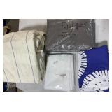 1 LOT OF SHOWER CURTAIN./3-FABRIC ITEMS