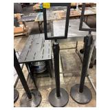 55" H RESTRAUNT SIGN HOLDER