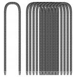 11 PCS 12-INCH GARDEN GROUND STAKES GALVANIZED STE