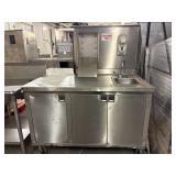 54" L X 30" W X 62" H STAINLESS STEEL WASH STATION