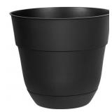 SUNCAST BASIC 12" PLANTER, BLACK, 1210K7