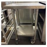 27" L X 24" W X 36" H STAINLESS STEEL PREP TABLE W