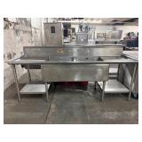 97" L X 35" W X 36" H STAINLESS STEEL SINK