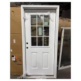 WHITE TWO PANEL 3 QUARTER LITE RIGHT HAND INSWING