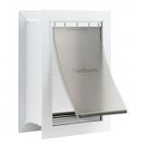 $120 PETSAFE WALL ENTRY DOG AND CAT DOOR TELESCOPI