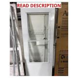 31IN W X 79IN L VINYL DOOR PANEL WITH SCREEN