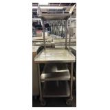 24"L X 38"W X 69" H STEEL PREP TABLE
