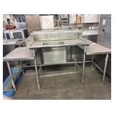 79" W X 34" L X 40" H STAINLESS STEEL PREP STATION