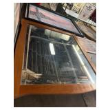 37 X 33 WOOD MIRROR