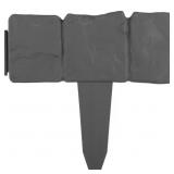 OUTDOOR GARDEN EDGING, GRAY (10-PIECE)