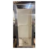 32"W X 73.5 H X 32.5D PLASTIC AND METAL SHOWER