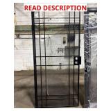 80 X 37 RIGHTHAND INSWING BLACK METAL SECURITY SCR