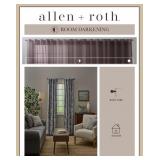 ALLEN + ROTH 84-IN INDIGO FLORAL ROOM DARKENING IN