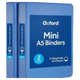 OXFORD MINI VIEW BINDERS, 1" ROUND RINGS, SMALL BI