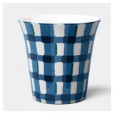 CERAMIC COLORED PLANTER BLUE/GREEN 8" - THRESHOLDï¿½