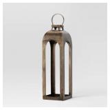 29"X9" PILLAR CAST ALUMINUM LANTERN CANDLE HOLDERS