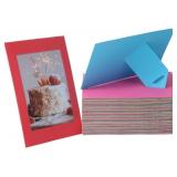 100 PACK STANDING PAPER PICTURE FRAMES 4X6,CARDBOA