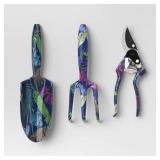 3PC SHEARS GARDENING TOOL SET DARK PALM BANANA TRO