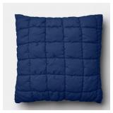19"X19" QUILTED SOLID PILLOW NAVY - ROOM ESSENTIAL