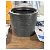PLASTIC FLOWER POT, BLACK
