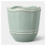 6" CERAMIC OUTDOOR PLANTER BLUE - THRESHOLDï¿½ DESIG