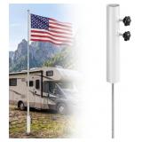 HEAVY DUTY FLAG POLE FOR OUTSIDE HOUSE IN GROUND,