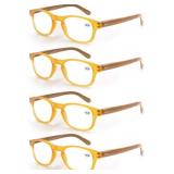 MODFANS 4 PACK READING GLASSES 1.25 FASHION WOOD-L