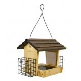 WILD WINGS CEDAR HOPPER FEEDER W/SUET 3QT 2 CAKES,