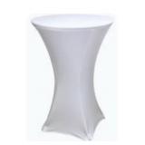 2PCS 32X43 INCH BLACK SPANDEX COCKTAIL TABLE CLOTH