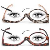 SEEKEY 2 PACK MAKEUP READING GLASSES FOR WOMEN,ONE