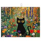 CAT DISH DRYING MAT FOR KITCHEN COUNTERTOP DRYING