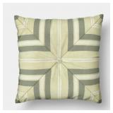 18"X18" PIECED STRIPE OUTDOOR PATIO THROW PILLOW G