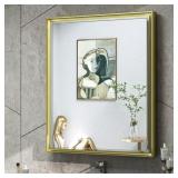 $212 26 IN. W X 30 IN. H RECTANGULAR GOLD ALUMINUM