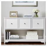 $279 BRADSTONE 3 DRAWER WHITE LATERAL FILE CABINET