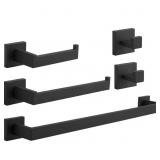 5-PIECE BATH HARDWARE SET WITH DOUBLE HOOKS TOWEL