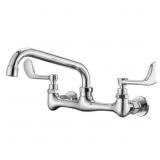 2-HANDLE COMMERCIAL SINK FAUCET WITH 12" SWIVEL SP
