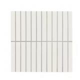 WHITE STACKED 12 IN. X 12 IN. MATTE PORCELAIN MESH