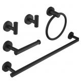 5-PIECE BATH HARDWARE WITH TOWEL BAR TOWEL HOOK TO