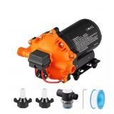 WATER DIAPHRAGM PUMP, 12-VOLT DC, 5.5 GPM FLOW, 70