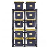 $149 5-TIER TOTE STEEL STORAGE RACK (50 IN. W X 24